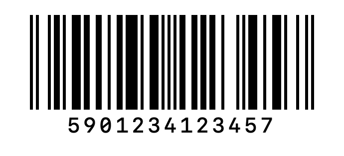 An EAN-13 barcode for 5901234123457