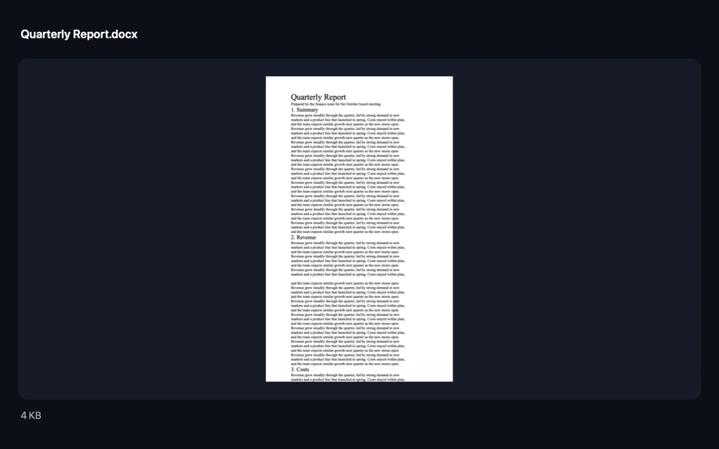 Het resultaat van PDF naar tekst en Word op de voorbeeldbestanden