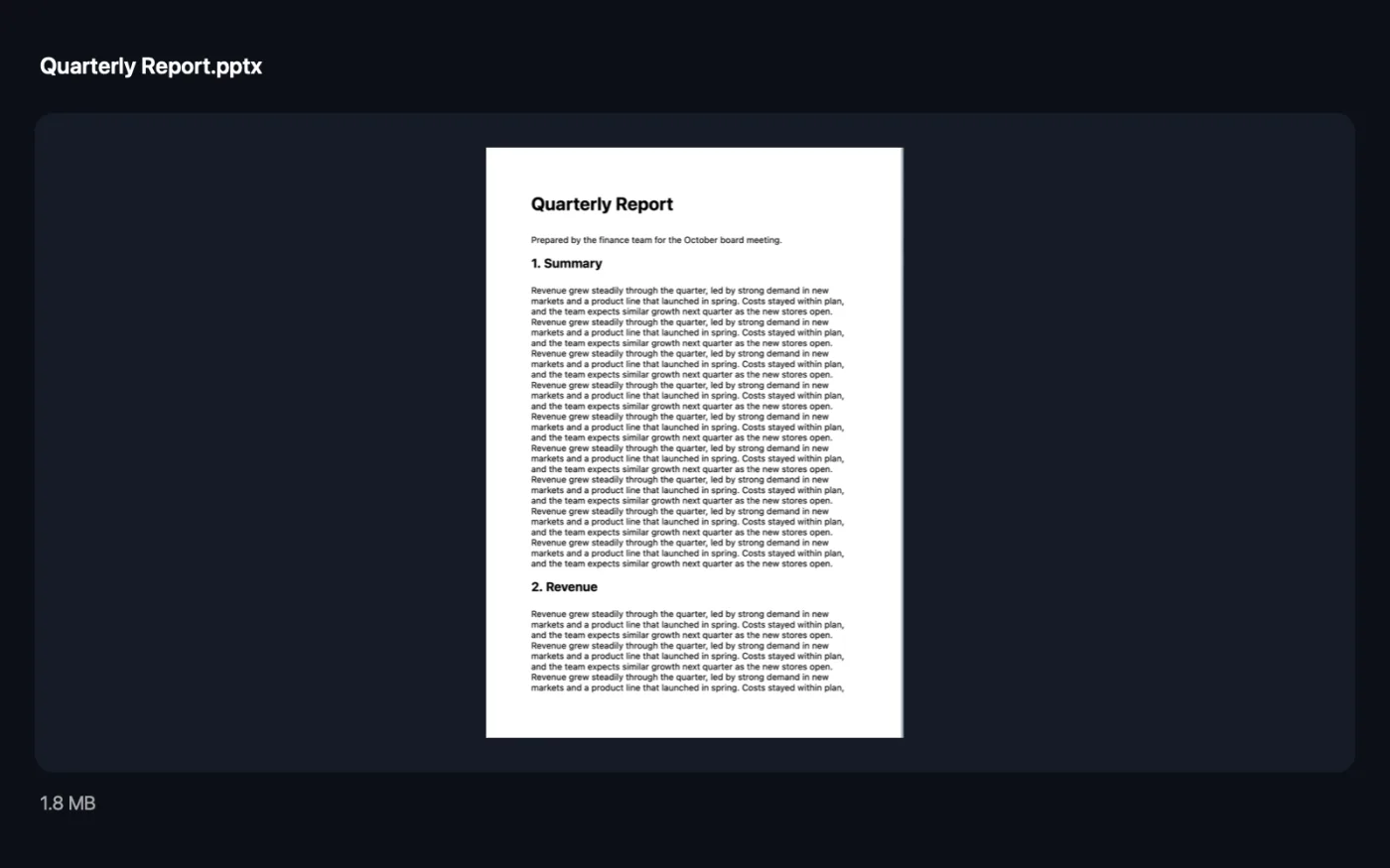 Результат роботи PDF у PowerPoint на зразкових файлах